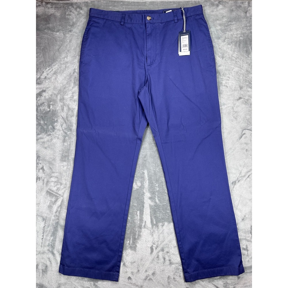 Vineyard Vines Mens Broken In Club Pant Deep Cobalt Blue Classic Fit 38x32 NWT